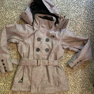 North Face double breasted ski/winter coat size small